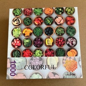 Colorful Fruits and Vegetables Veggies 1,000 Piece Puzzle